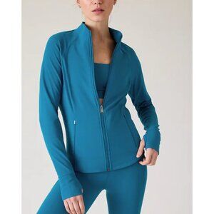 Athleta Salutation Jacket Dark Lapis Blue Plus Size 2X